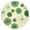 Green Tie Dye, variant on Rainbow Tie Dye Mandala Pattern Round Fitted Tablecloth with Elastic Edge,Dining Table Cover Waterproof,Outdoor Round Tablecloth for Camping,Dining,Indoor and Outdoor