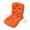 Orange, variant on Brick Red High Back Chair Cushion for Outdoor Patio, Rocking Chair Cushion with Ties 47.2 x 19.6 Inch, Waterproof Garden Chair Pad for Lounger Recliner, Soft Cushion for Indoor Outdoor Use, Set of 1