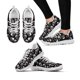 thumbnail image 1 of Zapatos de verano de punto ligeros y transpirables con estampado de calavera simple en negro, zapatillas cómodas para exteriores, zapatos de plataforma, 1 of 6