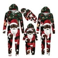 thumbnail image 7 of SwiftWear 2024 Family Christmas Pajamas Matching Sets Cute Santa Claus Print Hooded Zipper Jumpsuit Pjs Cozy Jammies, 7 of 7