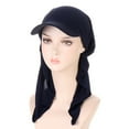thumbnail image 4 of Gorra de béisbol unisex, chal hiyab, pañuelo musulmán transpirable para el verano, poliéster, talla única, protección solar, 4 of 4