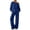 Dark Blue #004, variant on Womens Off the Shoulder 2 Piece Lounge Sweater Matching Sets Fall Outfit Oversized Long Sleeve Boatneck Top Drawstring Sweatpants Set Soft Stretch Airport Travel Outfit S