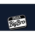 thumbnail image 4 of Big Bro Name Tag Boy's Navy Crew Neck Short Sleeve Tee-Medium, 4 of 4