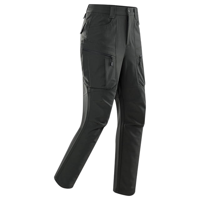 Pantalones largos para hombre, para actividades al aire libre, montañismo, impermeables, a la moda, lisos, informales, con cintura elástica y bolsillos, pantalones cargo para hombre.