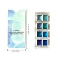 thumbnail image 3 of Under $5 Watercolor Paint Set, 8-Color Glitter Watercolor Set - Pearlescent Paints for Fabric & Paper Crafts, Fast-Drying, Watercolor Kit, Blue, by Goohae, 3 of 6