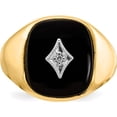 thumbnail image 5 of 14K Yellow Gold Aa Diamond Men's Ring (Size 9.5) Made In United States x9478aa, 5 of 6