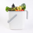 thumbnail image 7 of BLUE GINKGO Kitchen Compost Bin | Indoor Countertop Food Waste Bin with Handles | White (1.32 gal), 7 of 7
