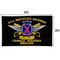 thumbnail image 4 of 10th Combat Aviation Brigade Falcons 10th Mountain Division US Army Flag 3x5Feet Outdoor Indoor Decoration Flag with Brass Grommets, 4 of 5