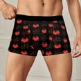 thumbnail image 2 of Gunia Mens Underwear Briefs Fashion Casual Comfort Valentines Day Heart Printed Breathable Cosy S-Xxxl, 2 of 4