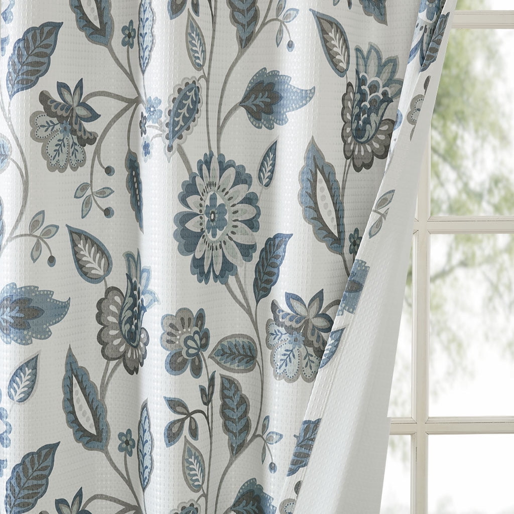 MAYEERTY Jacquard Printed Curtain Panel - Room Darkening for Bedroom