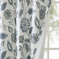 thumbnail image 2 of Jacquard Printed Room Darkening Curtain Panel,Aqua Polyester Household Supplies Décor Curtains, 2 of 13