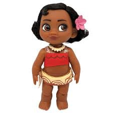 Disney Store Girl's Moana Animators' Collection Mini Doll Play Set