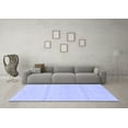 thumbnail image 3 of Ahgly Company Machine Washable Indoor Rectangle Solid Blue Modern Area Rugs, 8' x 10', 3 of 4
