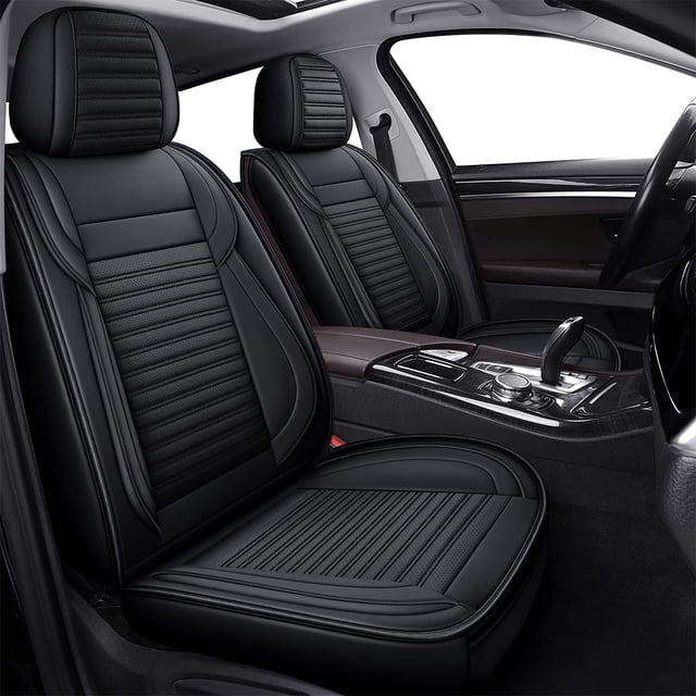 Fundas de asiento de coche LINGVIDO de piel sintética impermeables universales