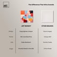 thumbnail image 6 of Square Shapes Area Canvas Retro Geometric Abstract Wall Art by Art Remedy, Gallery Wrapped, 16" x 16", 6 of 7
