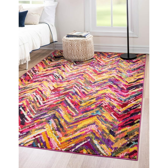 Unique Loom Estrella Collection Area Rug - Besos (10' 6" x 16' 5" Rectangle Multi/Beige)