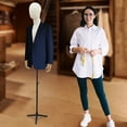 thumbnail image 3 of Adjustable Male Dress Form,Metal Mannequin 53"-76" Height Adjustable Mens Mannequin Display Stand Clothing Displaying and Sewing Detachable Posture Clothing Form & Metal Base, 3 of 13