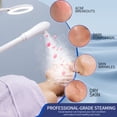 thumbnail image 4 of Professional Facial Steamer, 2 in 1 Facial Steamer on Wheels with 5X Magnifying Lamp, Steamer for Face Adjustable Height, Steamer for Facial for Salon, Spa and at Home Use, White, 4 of 9