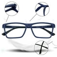 thumbnail image 3 of LifeArt Blue Light Blocking Glasses, Anti Eyestrain, Computer Reading Glasses, Gaming Glasses, TV Glasses for Women Men, Anti Glare (Blue, No Magnification), 3 of 9