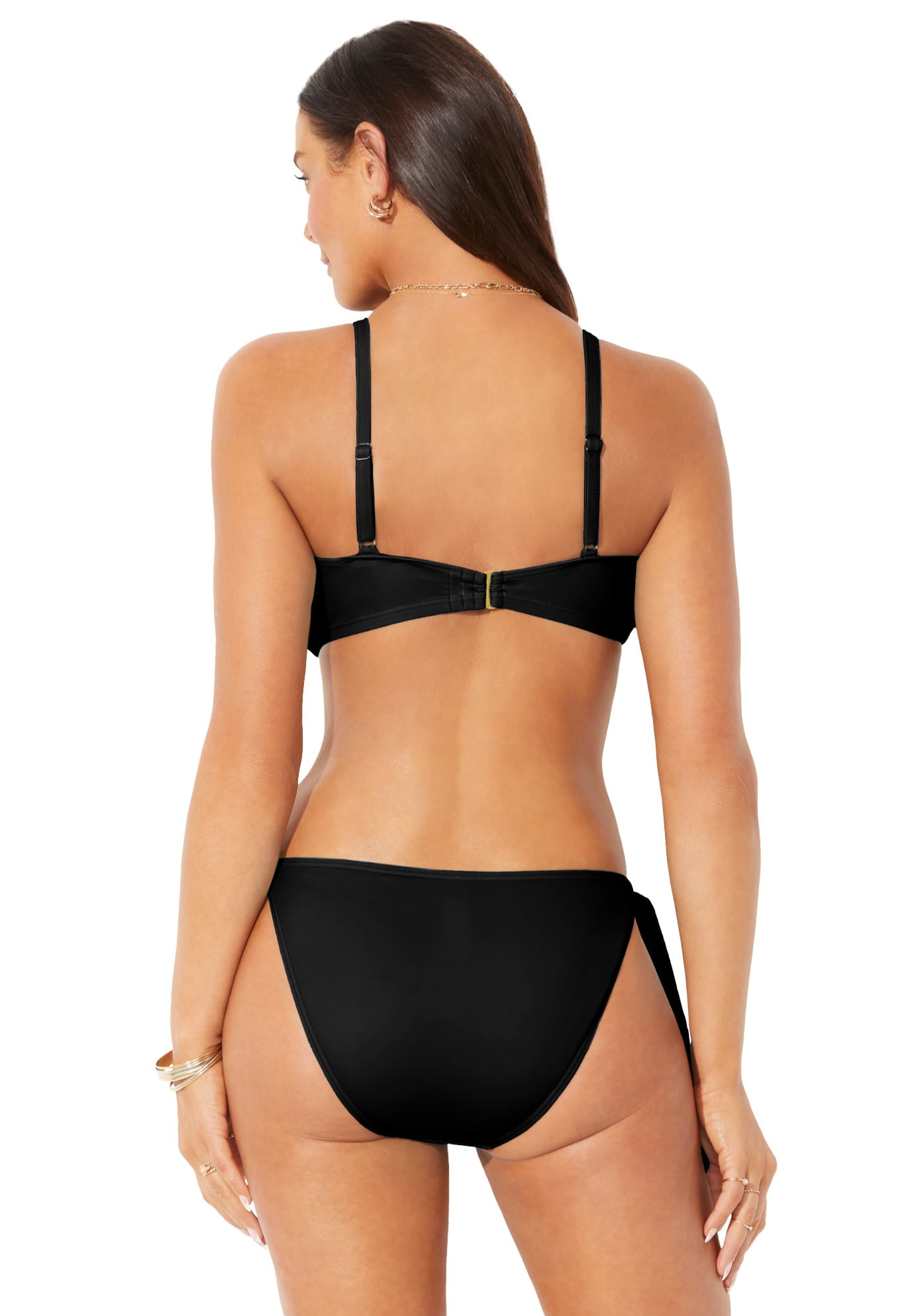 nsendm Female Underwear Adult 34ddd Swimsuit Top Sexy Bikini 2023 Swimsuit  Women Swimwear Push Up Bikini Set Thong Sports Bra Bathing Suit Top(Black,  S) 