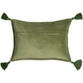 thumbnail image 2 of Surya Cotton Velvet CV-046 13 x 19" Lumbar Modern Pillow Kit in Grass Green, 2 of 4