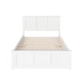 thumbnail image 5 of Madison Full Platform Bed with Matching Foot Board with Full Size Urban Trundle Bed in White, 5 of 7