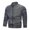 Grey, variant on Vedolay Winter Coats for Men Long Sleeve Button Down Blazer Jacket Coat Outwear A,L