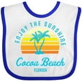 thumbnail image 3 of Inktastic Summer Enjoy the Sunshine Cocoa Beach Florida in Blue Boys or Girls Baby Bib, 3 of 4