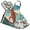 Cool Surfing Dinosaur, variant on Unicorns and Rainbow 5 Pcs Kitchen Set Heat Resistant Oven Mitts and Non-Slip Pot Holders with Adjustable Cooking Apron
