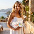 thumbnail image 6 of Personalized Floral Makeup Bag – Custom Rope Embroidery Monogrammed Cosmetic Pouch,A, 6 of 9