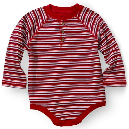 Faded Glory - Long Sleeve Bodysuit - Infant and Newborn Boy