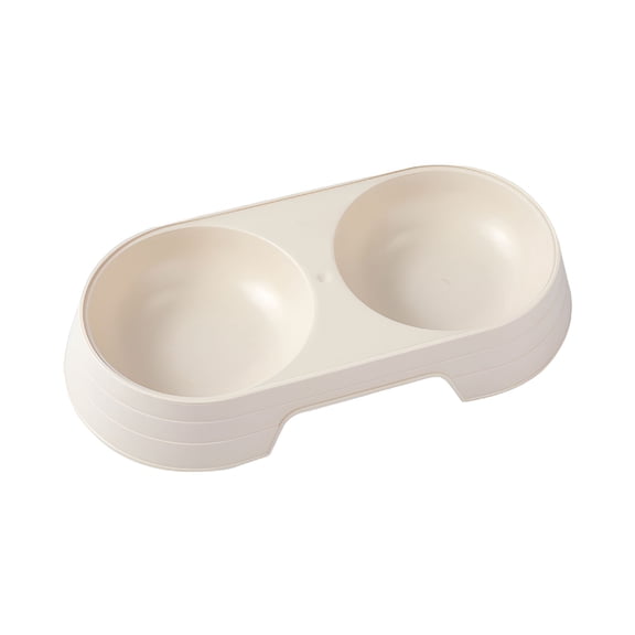 ACDANC Pet Puppy Dog Cat Food Water Dish No Slip Feeder Double Plastic Dispenser Bowl Dog Dishes for Small Dogs