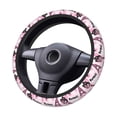 thumbnail image 4 of Daiia Eiffel Tower and Butterflies Steering Wheel Cover Auto Steering Wheel Covers Breathable Anti-Slip Steering Wheels Car Interior Decor Accessories for Men Women Universal 15 Inch, 4 of 8