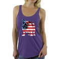 thumbnail image 1 of Awkward Styles Women's USA Flag Bulldog American Patriotic Graphic Racerback Tank Tops 4th Of July Gifts, 1 of 4
