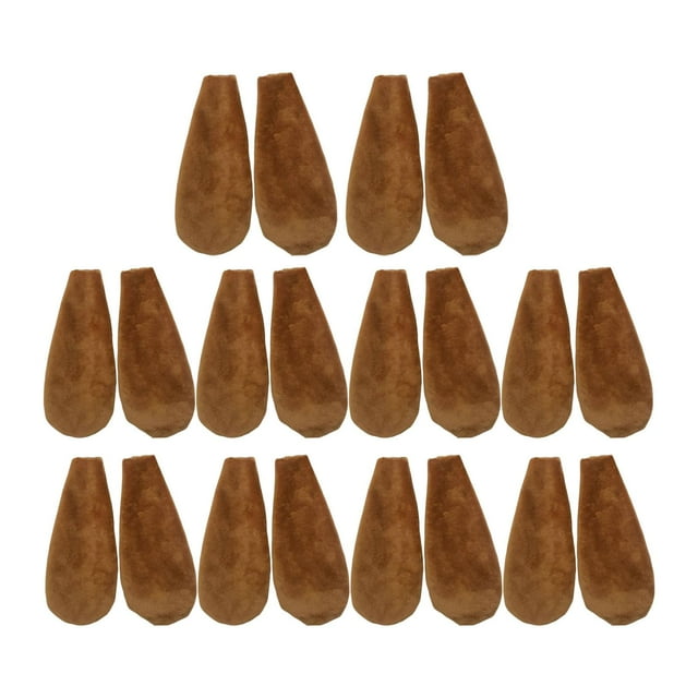 10 pares de orejas de conejo, diademas de disfraz, suaves orejas de animales de peluche de doble cara para crear diademas con parches y de ani marrón