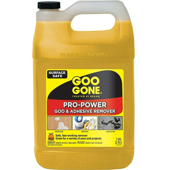 Goo Gone Pro Power Adhesive Remover, Yellow, 128 fl oz