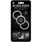Hitt Brands Bling Ring Jewelry Applies To Most Vehicle Interiors - 3 Pack