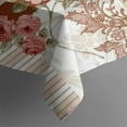 thumbnail image 5 of Pioneer Flower Floral Print Pattern Square Tablecloth,Waterproof Square Table Cover,Wipeable Spillproof Washable Table Cover for Home Kitchen Party Decor 42"X42"(107x107cm), 5 of 6