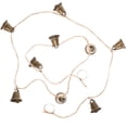 thumbnail image 5 of LABSERRON String Christmas Bells Decoration Metal Coffee 1Pcs 53.1X0.9X0.9In, 5 of 10