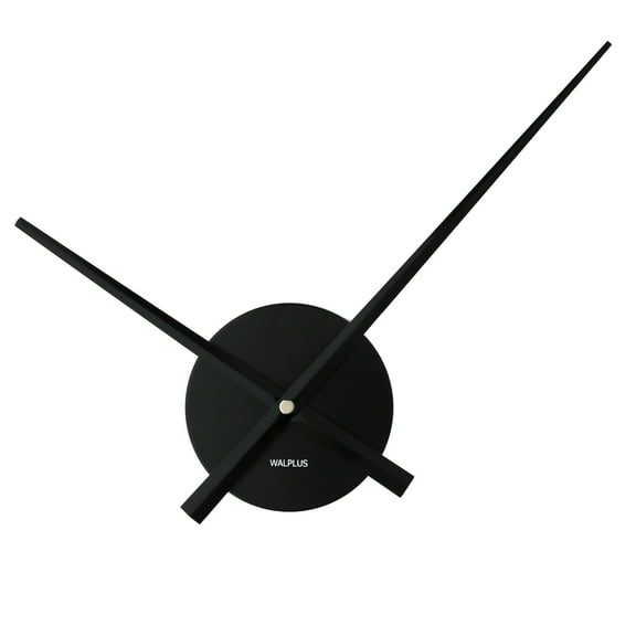 Walplus 12.21" x 12.21" Designer Flexi Minimal Black Wall Clock