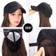 thumbnail image 5 of Muyoka Littleduckling Mujer Peluca Gorra de béisbol Sombrero con pelo sintético Completo Largo Recto Fiesta Prop (marrón) Muyoka Hogar, 5 of 5
