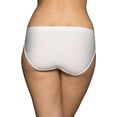 thumbnail image 4 of 5 Pack Vanity Fair Beyond Comfort Silky Stretch Bikini 18291, White, 7, 4 of 6