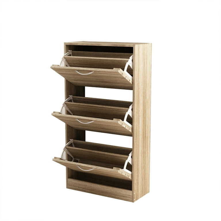 Double Row Shoe Rack scarpiera organizer Wooden Home Furniture