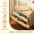 thumbnail image 7 of ANHDAH 5-Drawer 47.24'' Tall Wood Drawer, Modern Fluted Dressers for Bedroom, Living Room, Hallway, Entryway, Natural Oak, Set of 2, 7 of 7