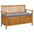 thumbnail image 1 of vidaXL Garden Storage Bench 120 cm Solid Acacia Wood, 1 of 5