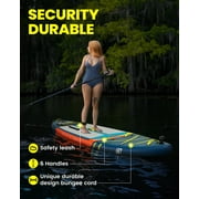 EGGORY 11ft Inflatable Stand up Paddle Board Fishing Paddle Board with Full SUP Accessories for Youth & Adults