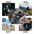 thumbnail image 5 of Ecetana Men's Sport Sandals Outdoor Hiking Sandals Athletic Walking Casual Water Shoes, 5 of 6