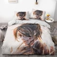 thumbnail image 1 of Ensemble de Literie 3 Pcs avec Housse de Couette et Taie d'Oreiller, 1 of 5