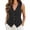 Black-a, variant on Vest Tops for Women Summer Cotton Linen Sleeveless Dressy Casual Button down V Neck Waistcoat Vests Black XL