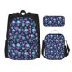 thumbnail image 1 of Balery Skull purple flower Mochila Escolar 3 en 1 para Niños - Mochila Resistente con Lonchera Térmica y Estuche - Mochila Escolar para Niños y Niñas, 1 of 7
